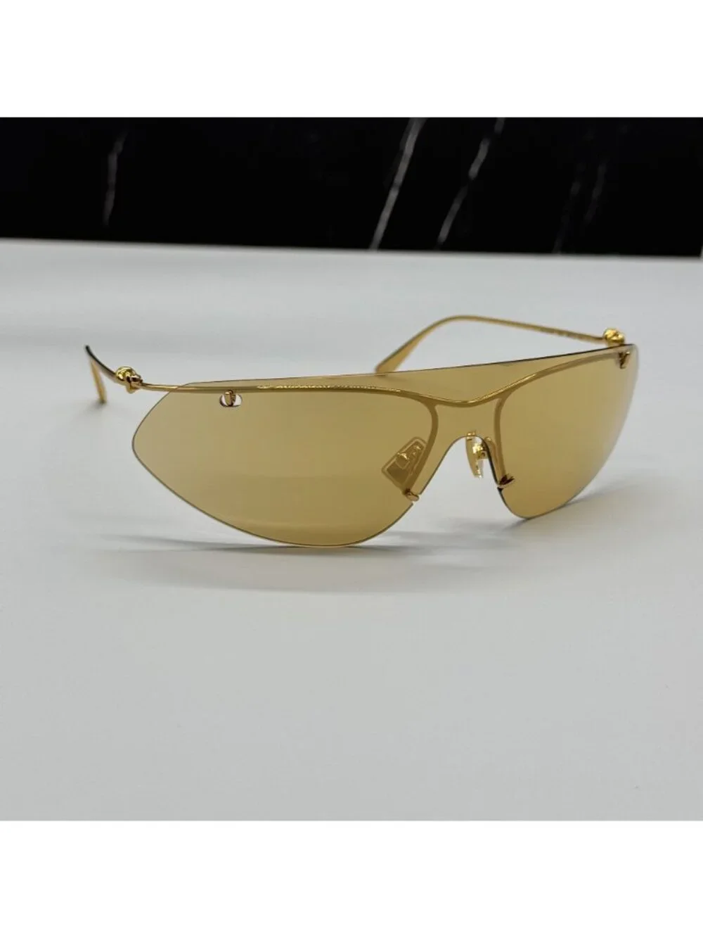 New Bottega Veneta Gold Mask Sunglasses BV1272S 003